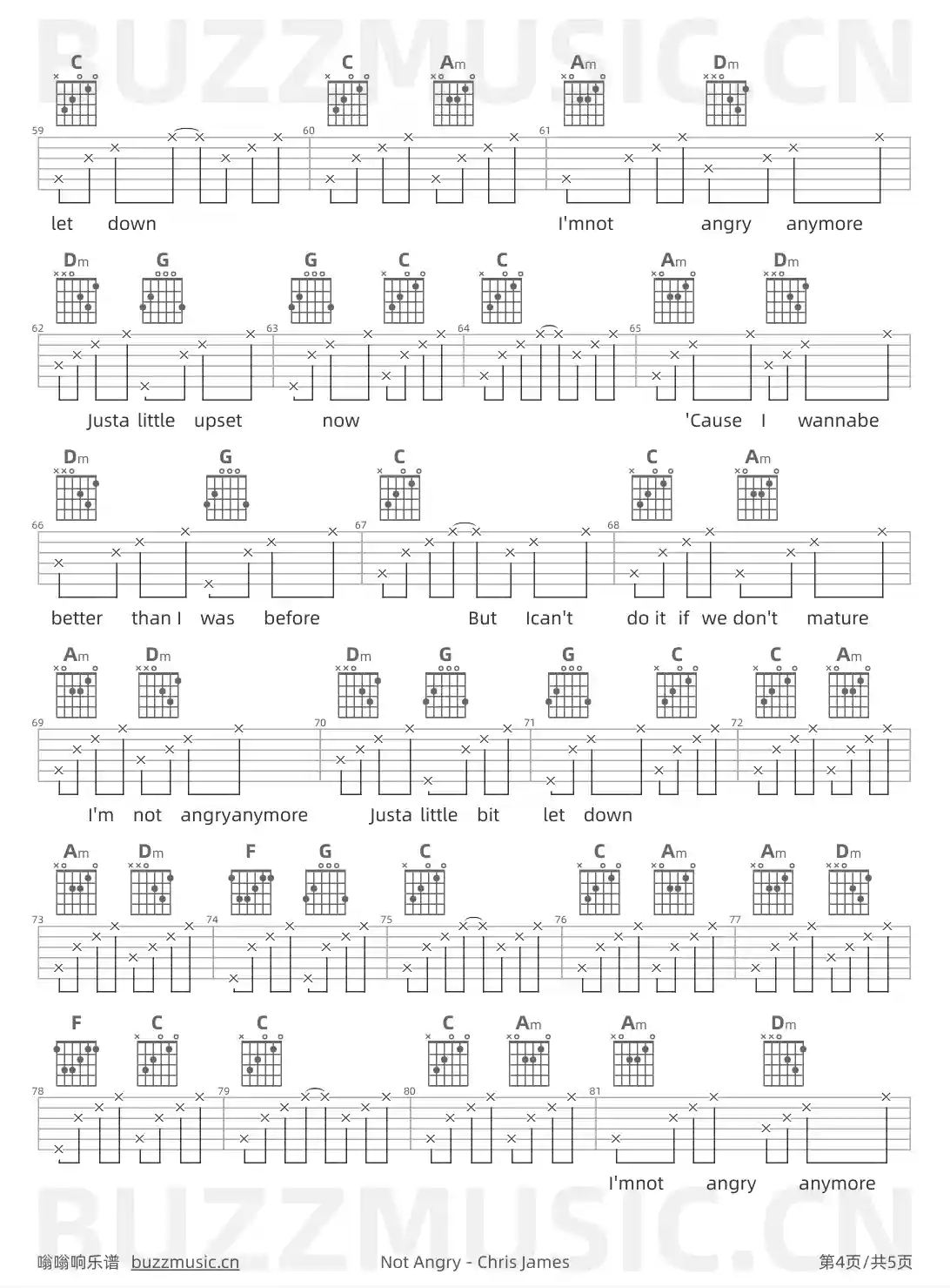 吉他谱第4页