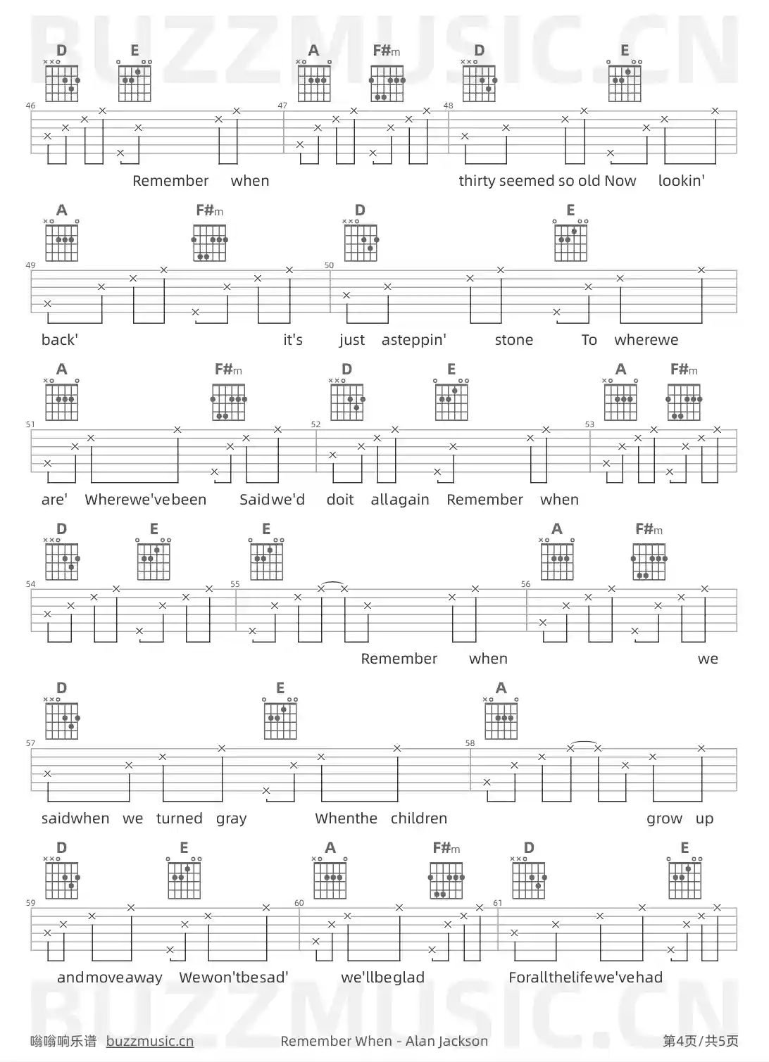 吉他谱第4页