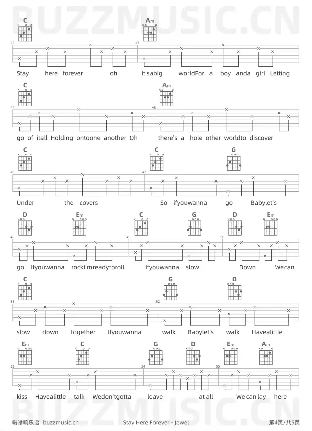 吉他谱第4页