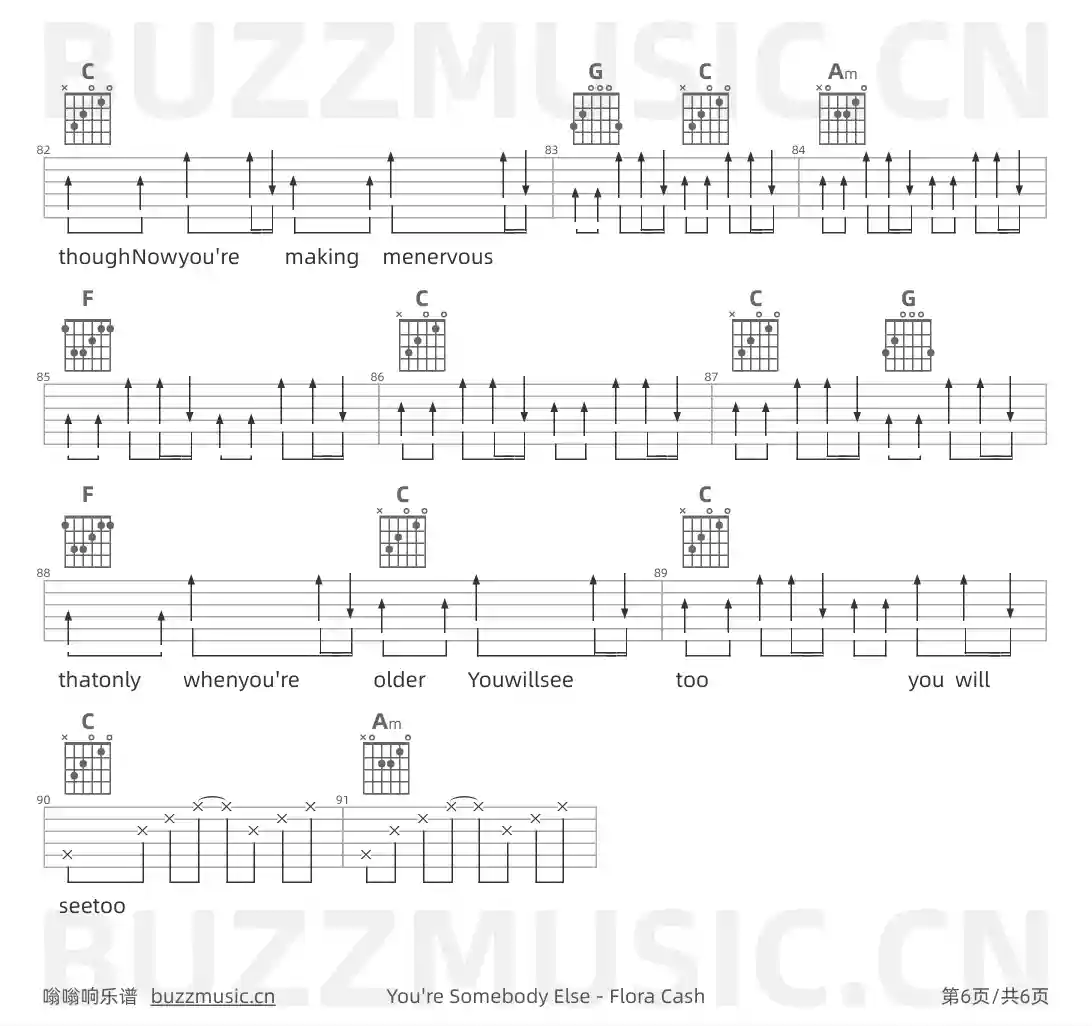 吉他谱第6页
