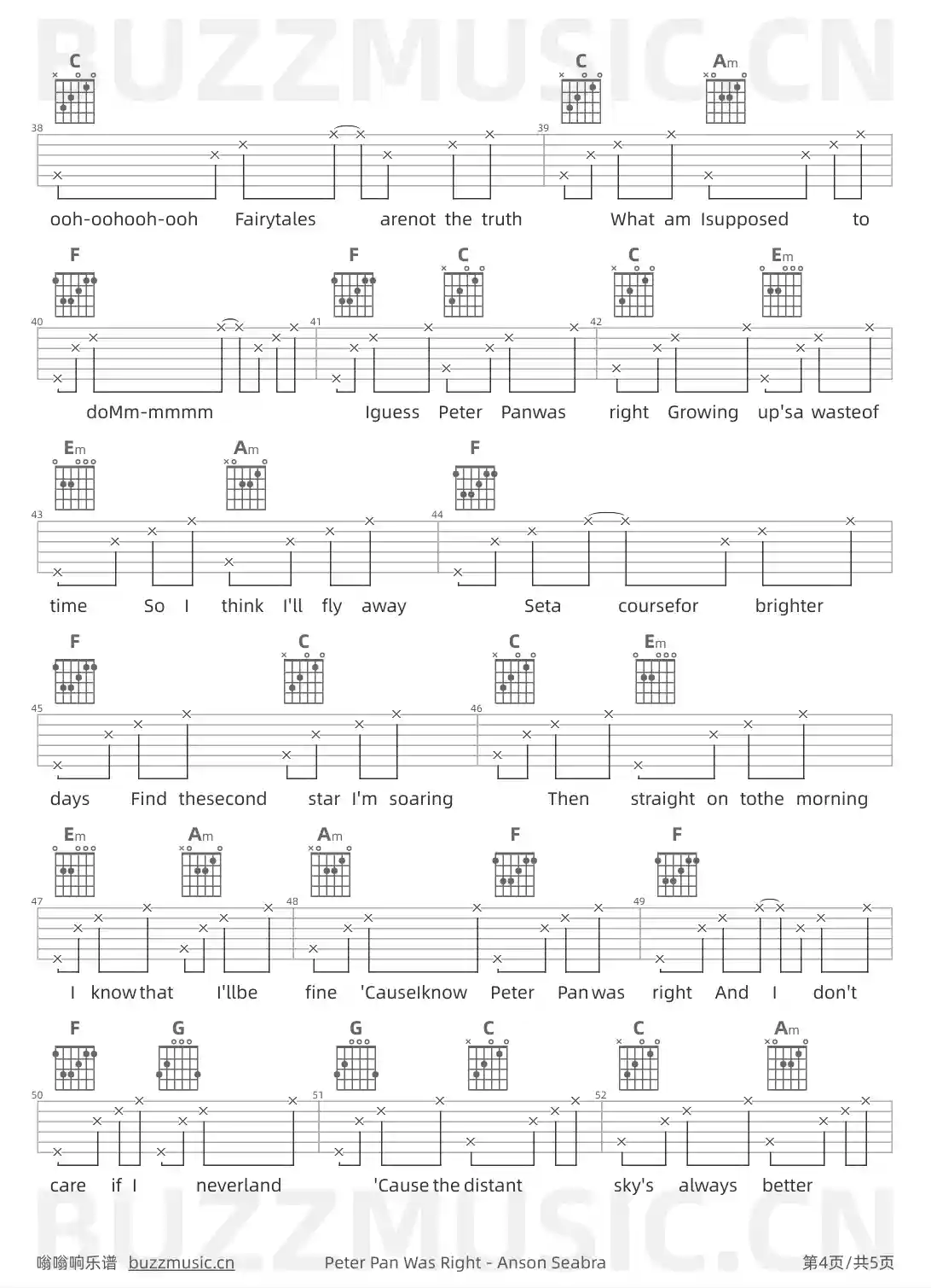 吉他谱第4页