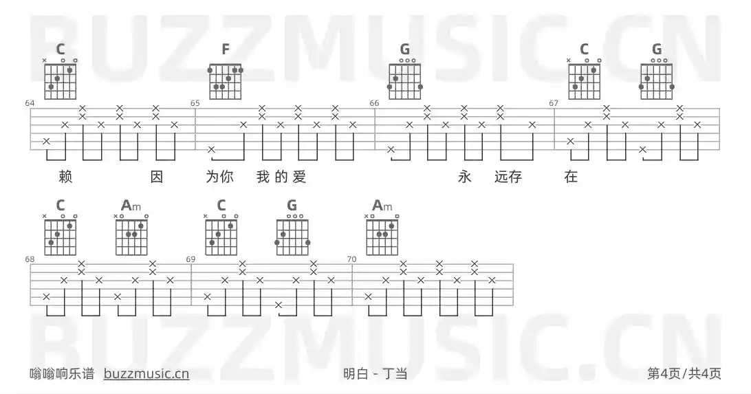 吉他谱第4页